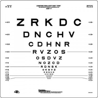 Logmar 2.5m ETDRS Chart 2 Revised